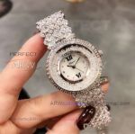 Perfect Replica Chopard Stainless Steel Diamond Women's Watch